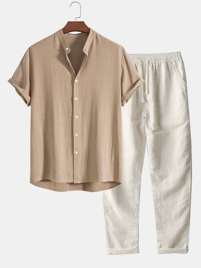 SERGIO | SHIRT AND TROUSERS LINEN SET