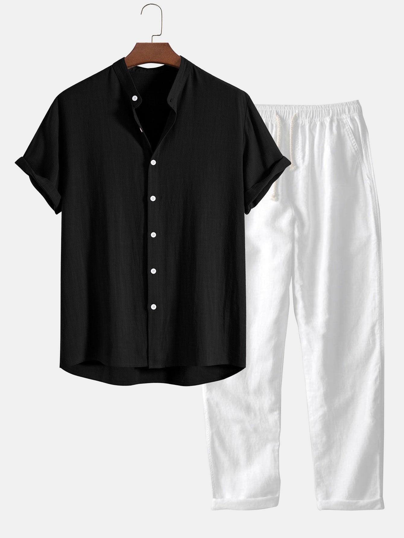 SERGIO | SHIRT AND TROUSERS LINEN SET