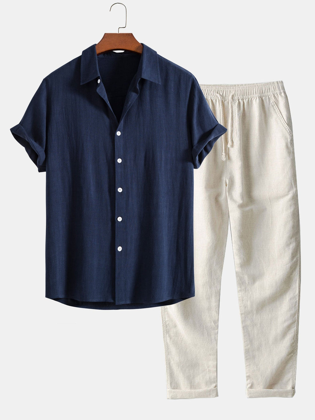 SERGIO | SHIRT AND TROUSERS LINEN SET