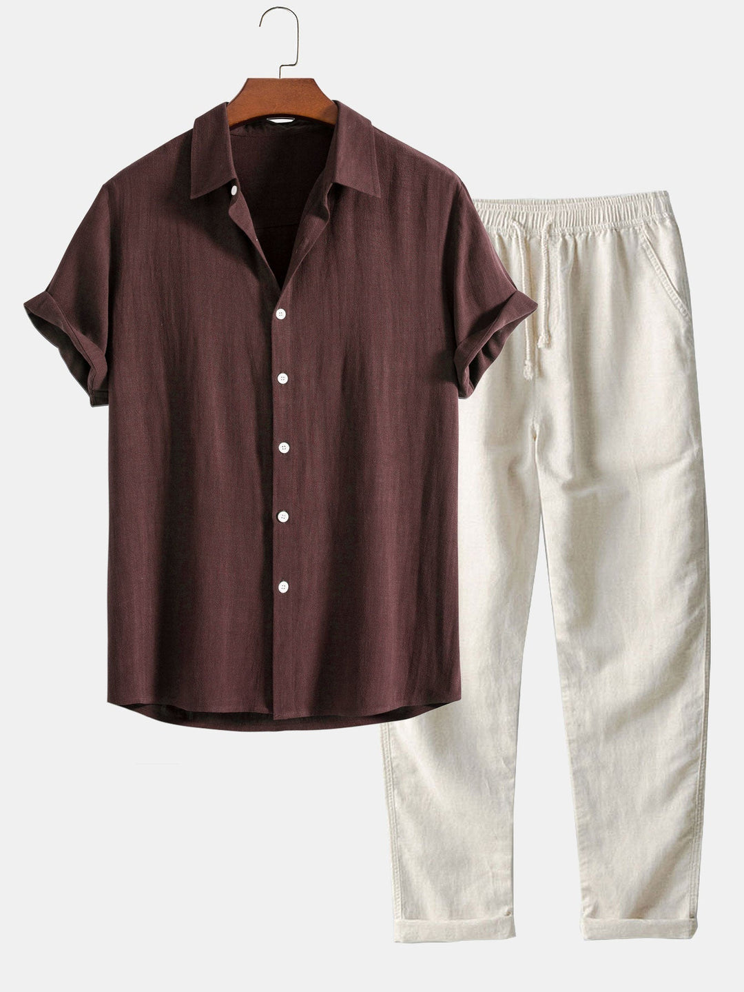 SERGIO | SHIRT AND TROUSERS LINEN SET