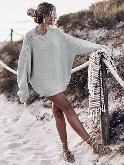 Batwing Sweater & Ruffle Skirt