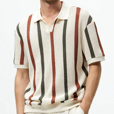 Lance - Loose Fit Stripe Polo