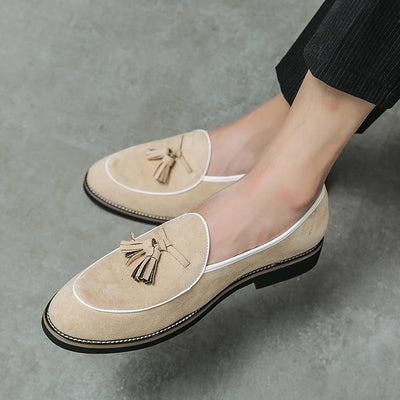 ChicTassel Suede Loafers