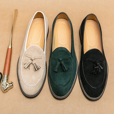 ChicTassel Suede Loafers