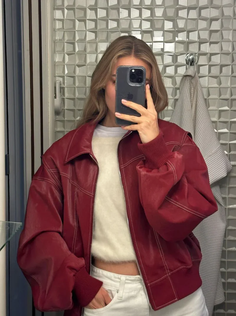 Kaitlyn Oversized Contrast Jacket